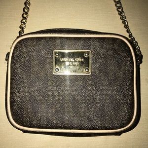 Michael Kots brown crossbody bag